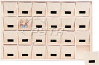 411122 Display tray for 24 pairs of earrings / Angled removable inserts / Tag window