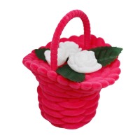 44001 Flocked case,  flower basket,  Romance series