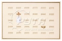416003 Display tray with rounded corners for rings,  30 cells