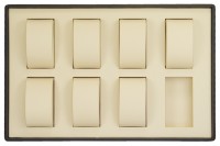 416427 Display tray with rounded corners for 8 watches