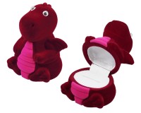 37701 Flocked box,  a dragon,  Children's collection