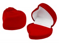 41001 Flocked case, heart with flower, series Romance