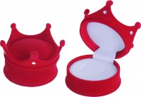 56401 Flocked box,  a crown,  Children's collection
