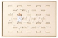 416004 Display tray with rounded corners for rings,  32 cells