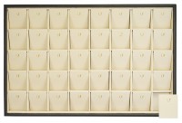 411221 Display tray for 40 pendants / Angled removable inserts / Hook