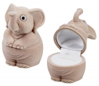 35201 Flocked box, an elephant, Children's collection