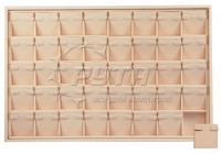 411123 Display tray for 40 pairs of earrings / Angled removable inserts / 2 horizontal clips